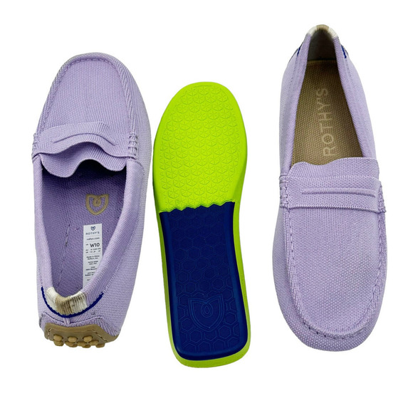 Rothy's The Driver Soft Loafer Slip-On Orchid Purple Size W10 NWOB - Picture 8 of 10